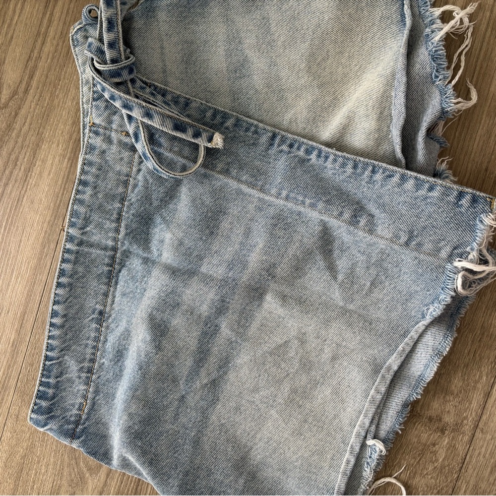 We The Free Light Blue Denim Shorts